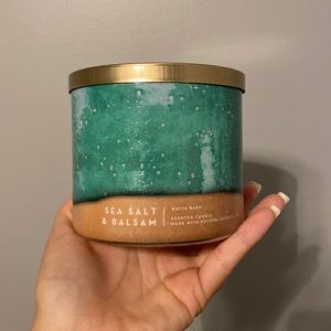 White Barn Sea Salt & Balsam 3 Wick Candle